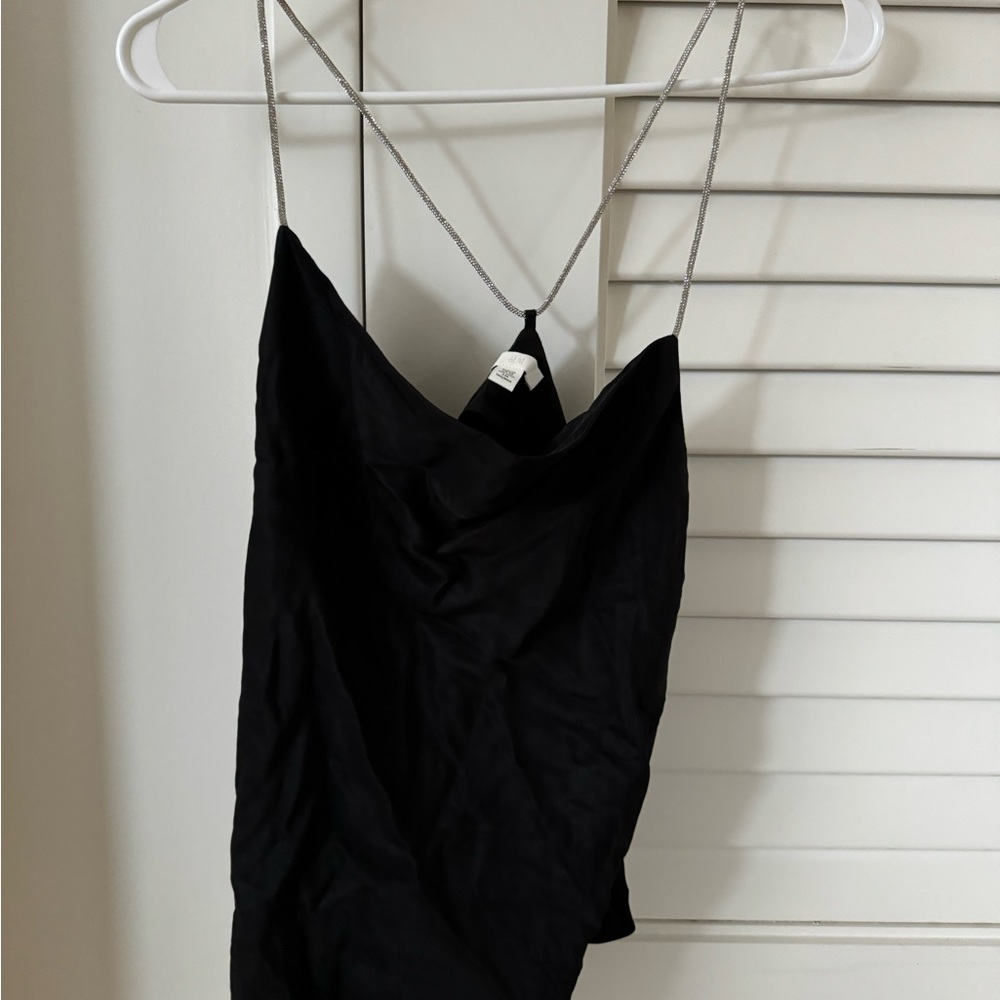 satin h&m slip top